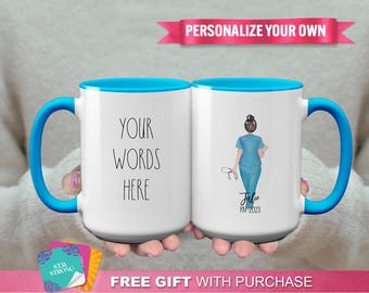 Personalized Nurse Graduation Mug – "She Believed She Could"