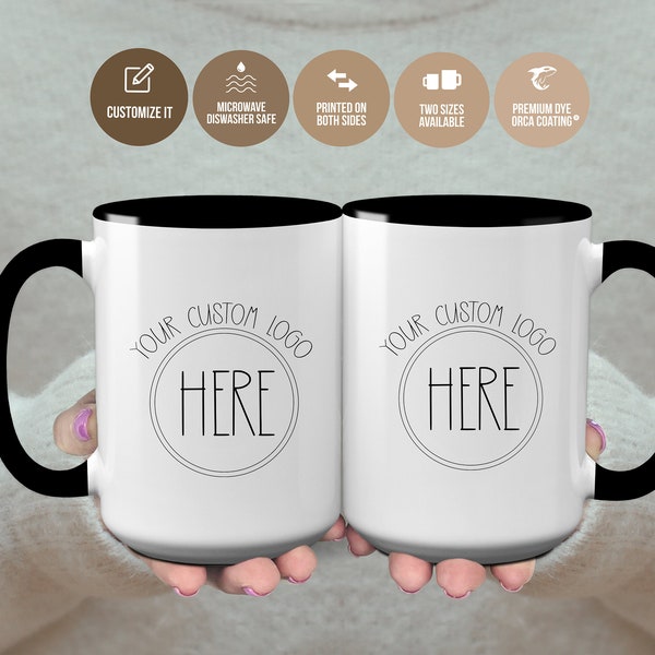 Custom Logo Coffee Mug, Custom Your Company Logo Here Mug, Personalized Coffee Mug with Picture, Custom Logo Mugs, Custom Promotional Mugs