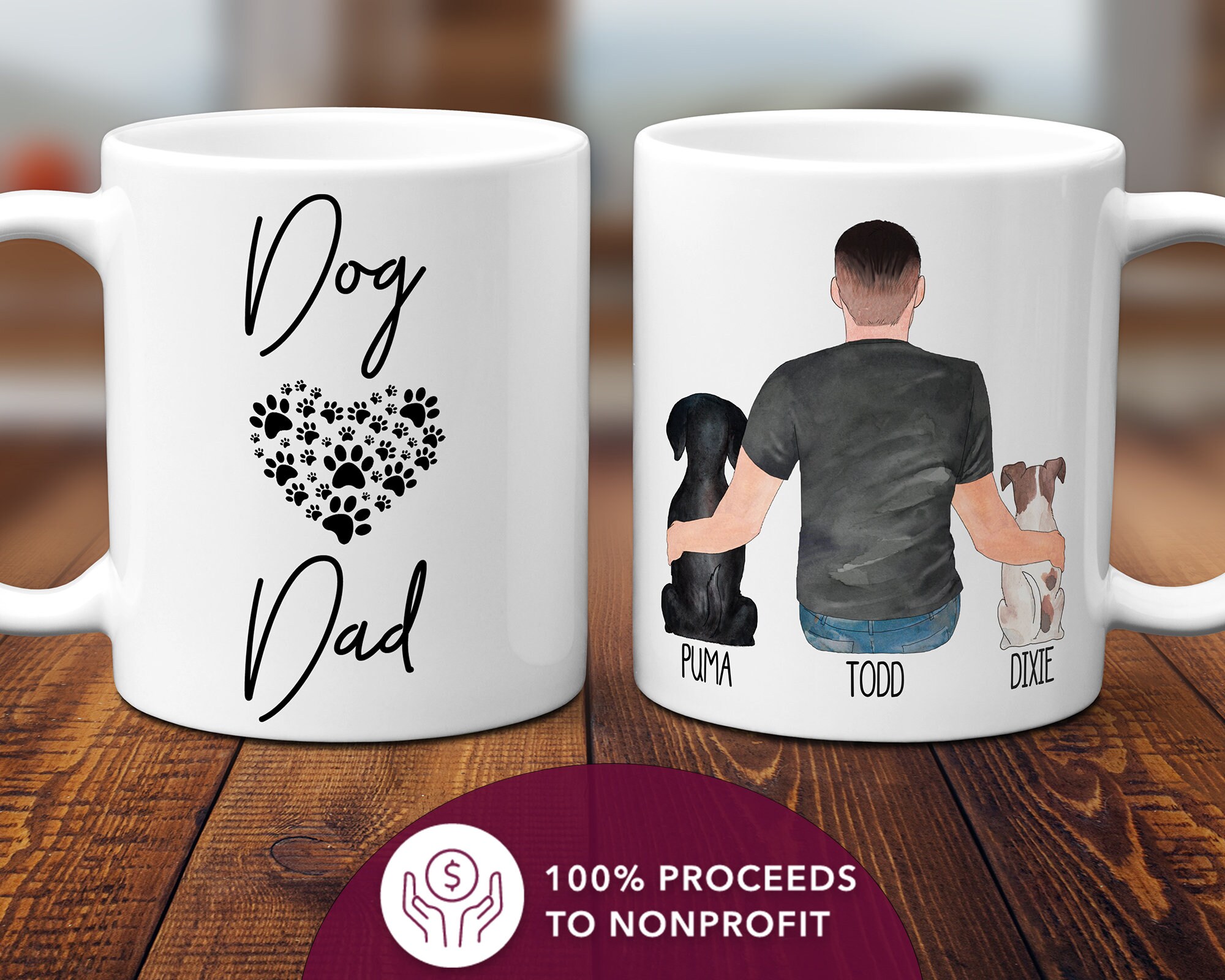 Details about   Gift From Pet Dog Personalized Pet Father Mug