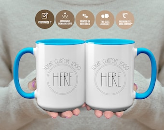 Custom Logo Coffee Mug for Realtor Personalized Coffee Mug with Picture Customizable Mug Company Logo Gifts house warming gifts new homeS275