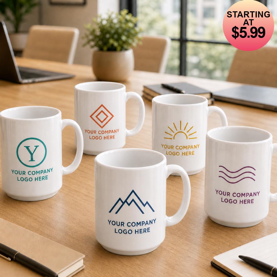 Bulk Coffee Mugs - Set of 24 Custom Mugs - for Team Employee Gifts ...
