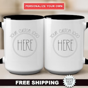 Customizable Logo/Brand/Special Event Coffee Mug - Put Your Logo Here, Use As A Corporate Gift, Promotional Product, Special Event Product