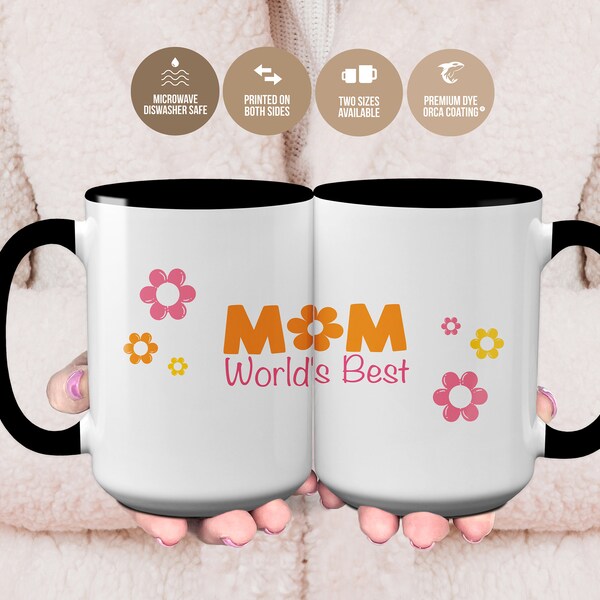 Custom Mom Mug: World's Best Mom, Mother's Day, Mom Birthday Gift, Mom Appreciation Gift, Mom Coffee Mug, Gift for Mom, Best Gift for Mom