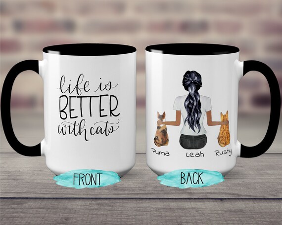 Birthday Cat Lady Cup Cat Lovers Gift Mug Personalised Cat Mug Funny Cat Mug