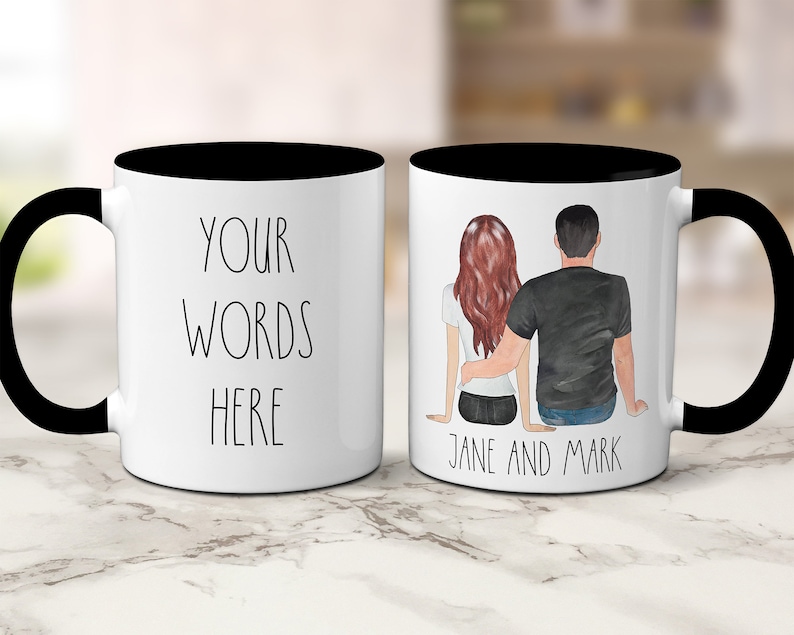 Custom Valentines Day Mug Personalized Gift for Him