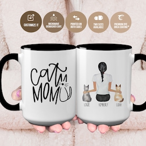 Cat Mom Mug, Pet Owner Appreciation Gift For Cat Mom, Pet Owner Mug, Gift From Pets To Owner, Mug For Cat Mom, Cat Owner Appreciation Mug