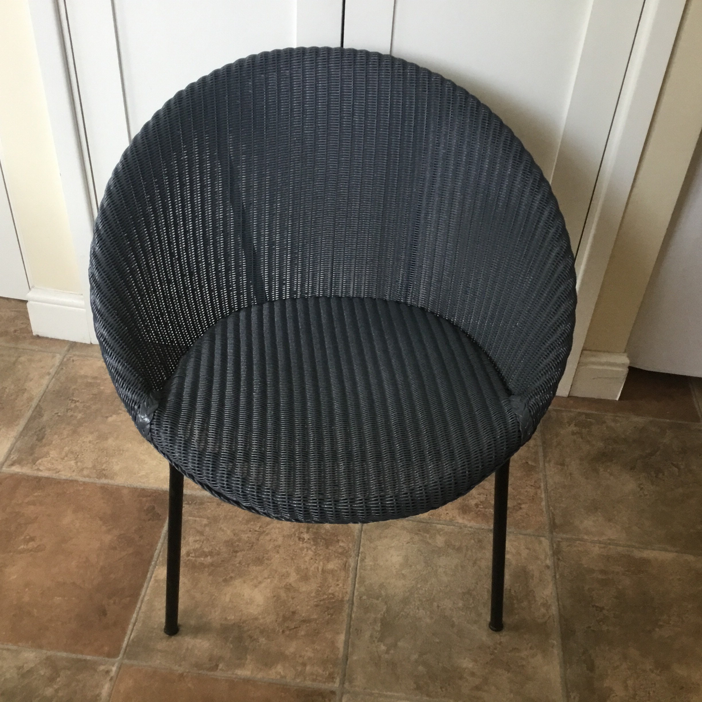 1960s Vintage Lloyd Loom Satellite Chair with Sputnik Legs Etsy