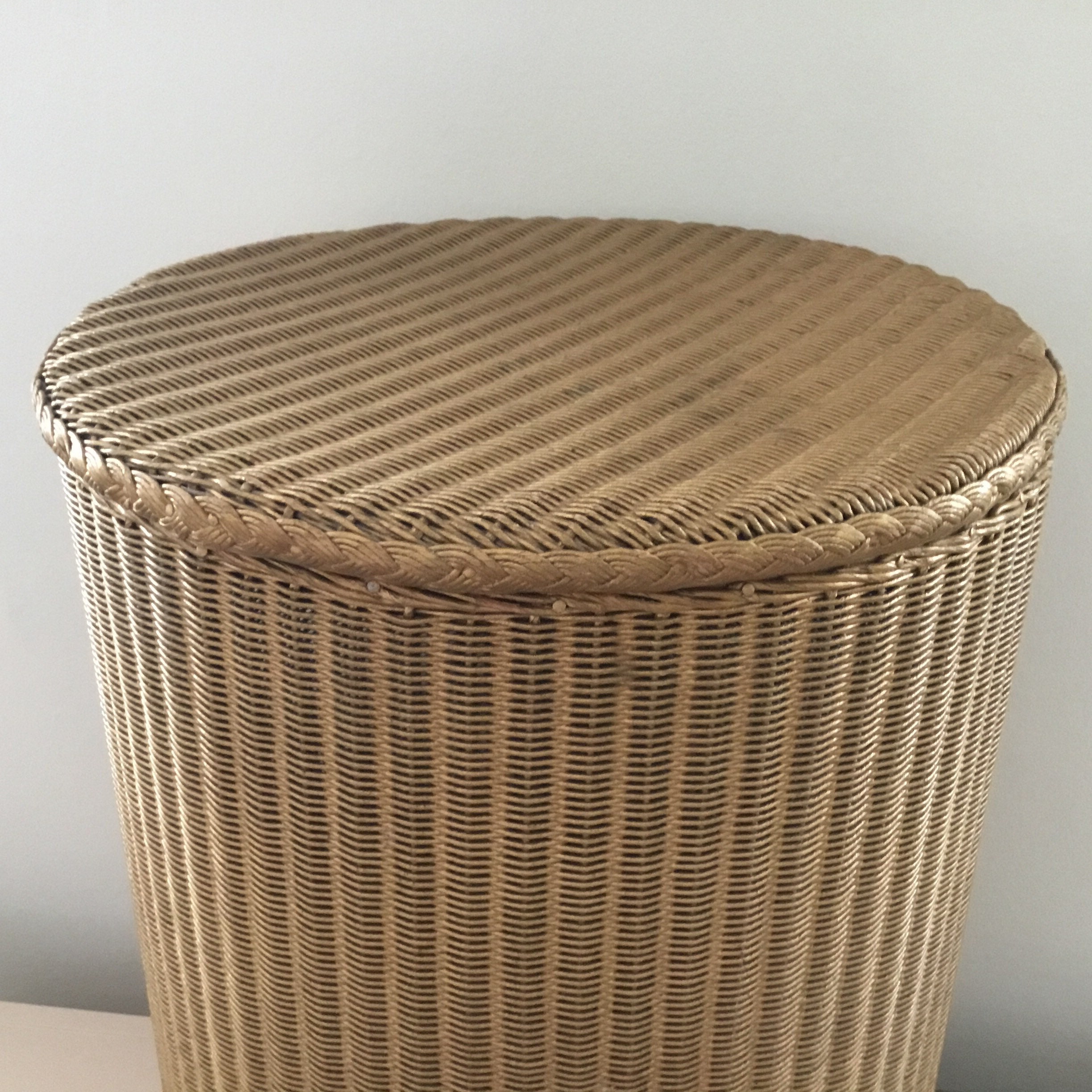 Vintage Lloyd Loom Laundry Basket Gold Laundry Basket Lloyd Etsy