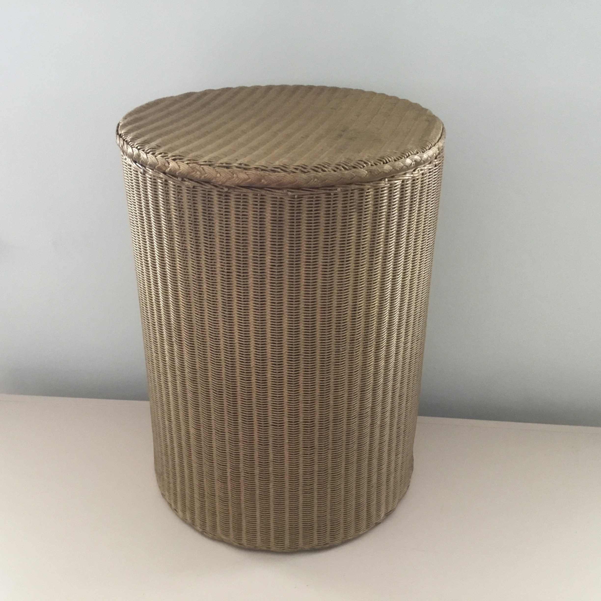 Vintage Lloyd Loom Laundry Basket Gold Laundry Basket Lloyd Etsy