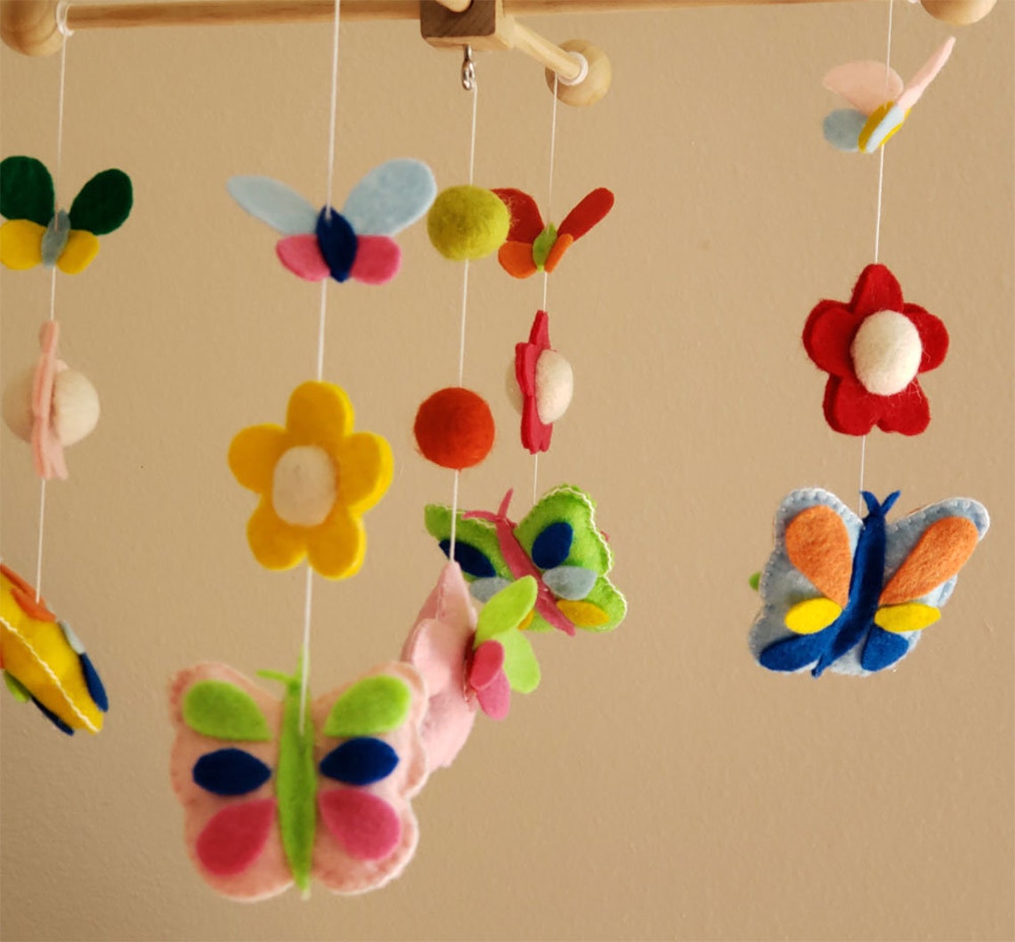 Musical Butterfly Baby Mobile Multi Color Baby Mobile Butterfly Baby