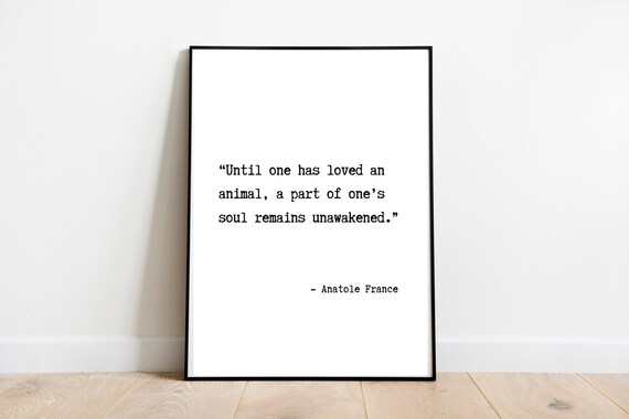 Get Anatole france animal quote HD
