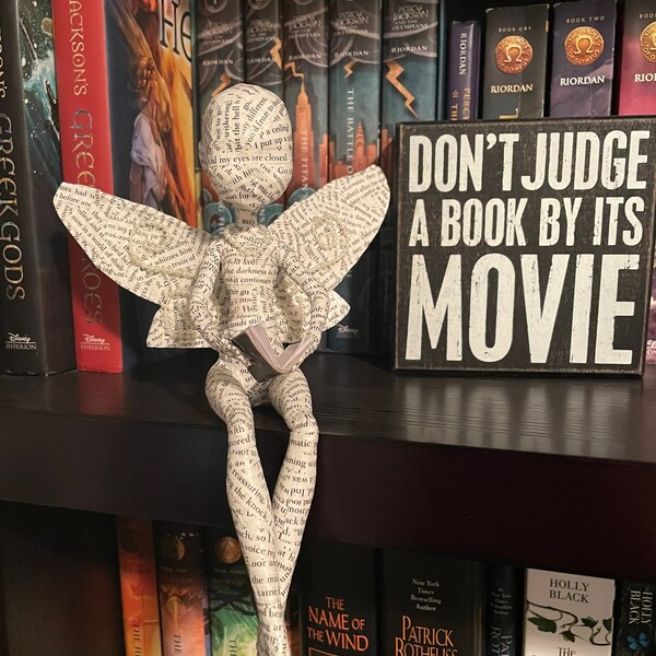 Bookshelf Statue Etsy