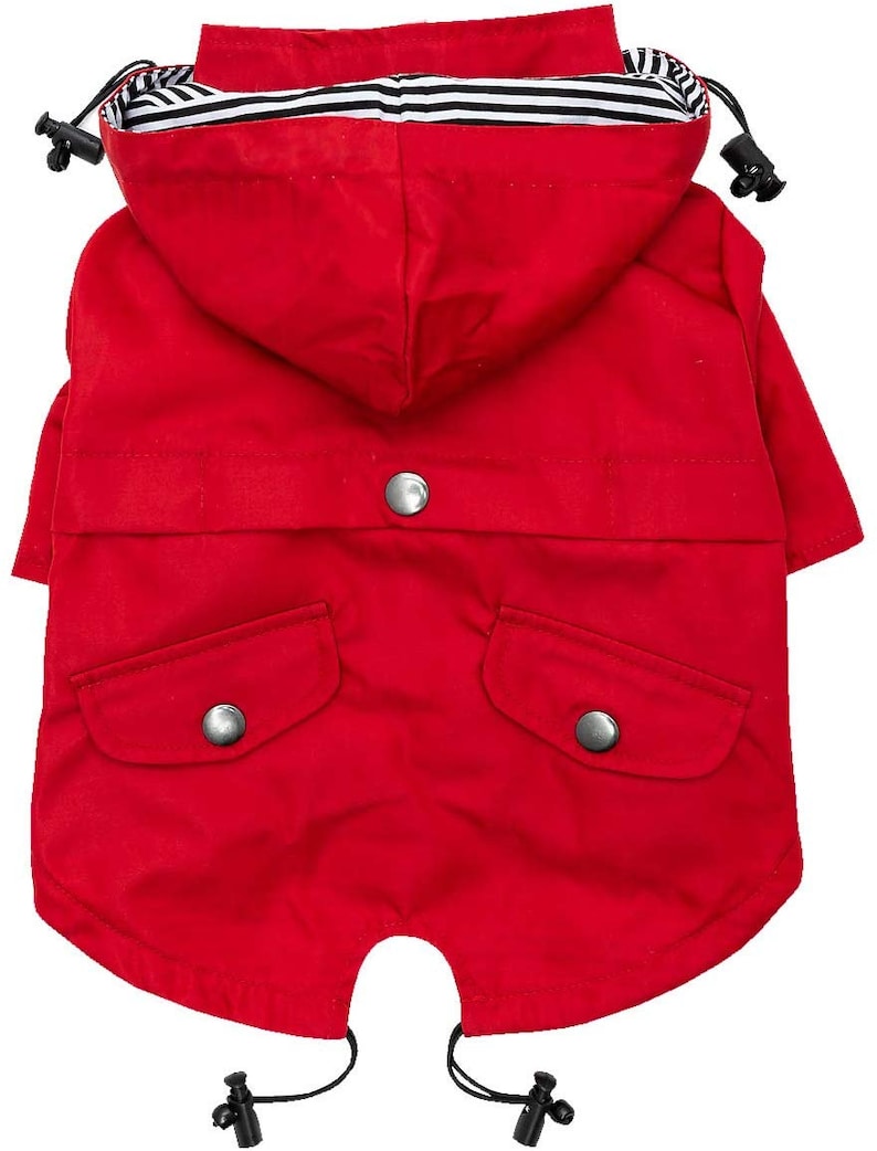 Red Dog Raincoat // Waterproof Dog Jacket for All Breeds // Etsy