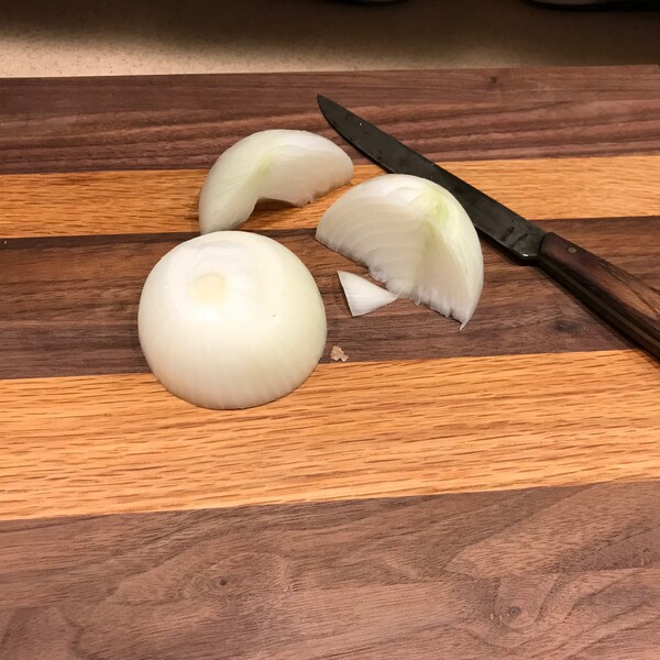 Butcher block cutting board