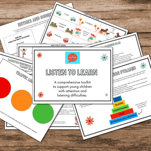 Attention & Listening Early Years Toolkit. Activities and targets for young children with language and social communication difficulties.