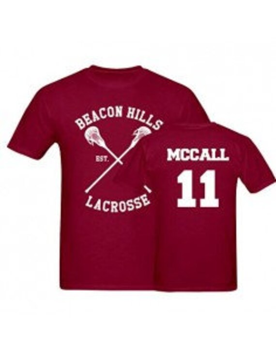  McCall 11 Teen Wolf Beacon Hills Inspired Lacrosse Hoodie Adult  Fashion : Clothing, Shoes & Jewelry