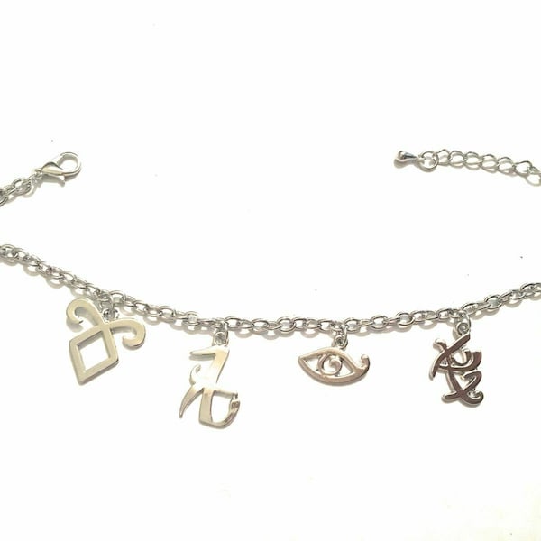 Parabatai angelic rune bracelet of love of clairvoyance of strength and defense