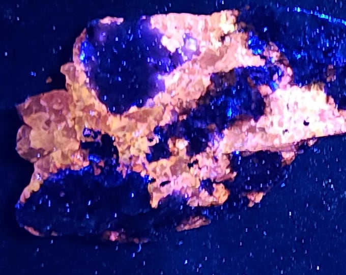 2x SW MW LW Uv Fluorescent + Phosphorescent Crystalline Sphalerite - Sterling Hill Mine by Franklin Nj