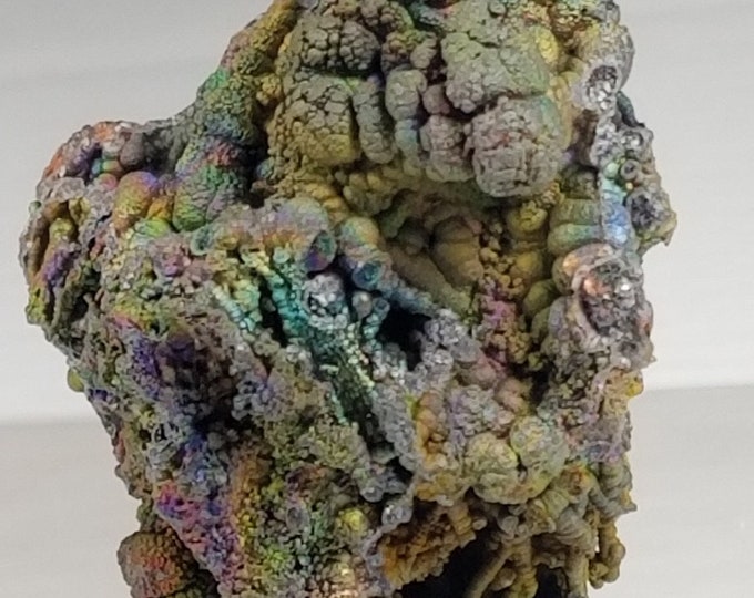 A++ Botryoidal RAINBOW TURGITE Crystals Iridescent Hematite Goethite Graves Mountain Georgia Usa Mineral Specimen Rock Crystal Stone