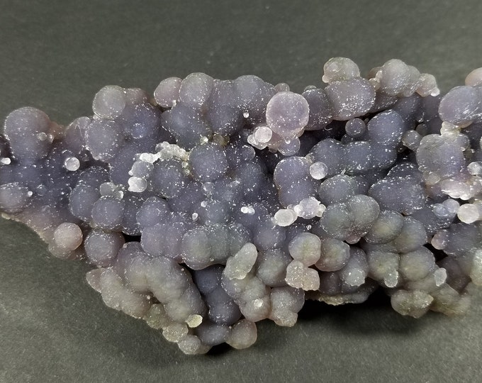 GRAPE AMETHYST CHALCEDONY Crystals Mineral Specimens Indonesia Minerals Bubbly Purple Agate Quartz Gems Stones