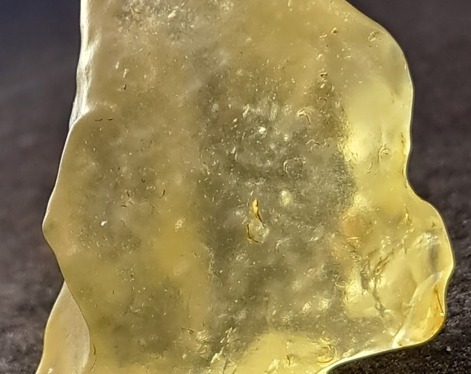 A++ Grade 12g Libyan Desert Glass Tektite Meteorite Impact Glass Impactite Libya Mineral Specimen Lechatelierite