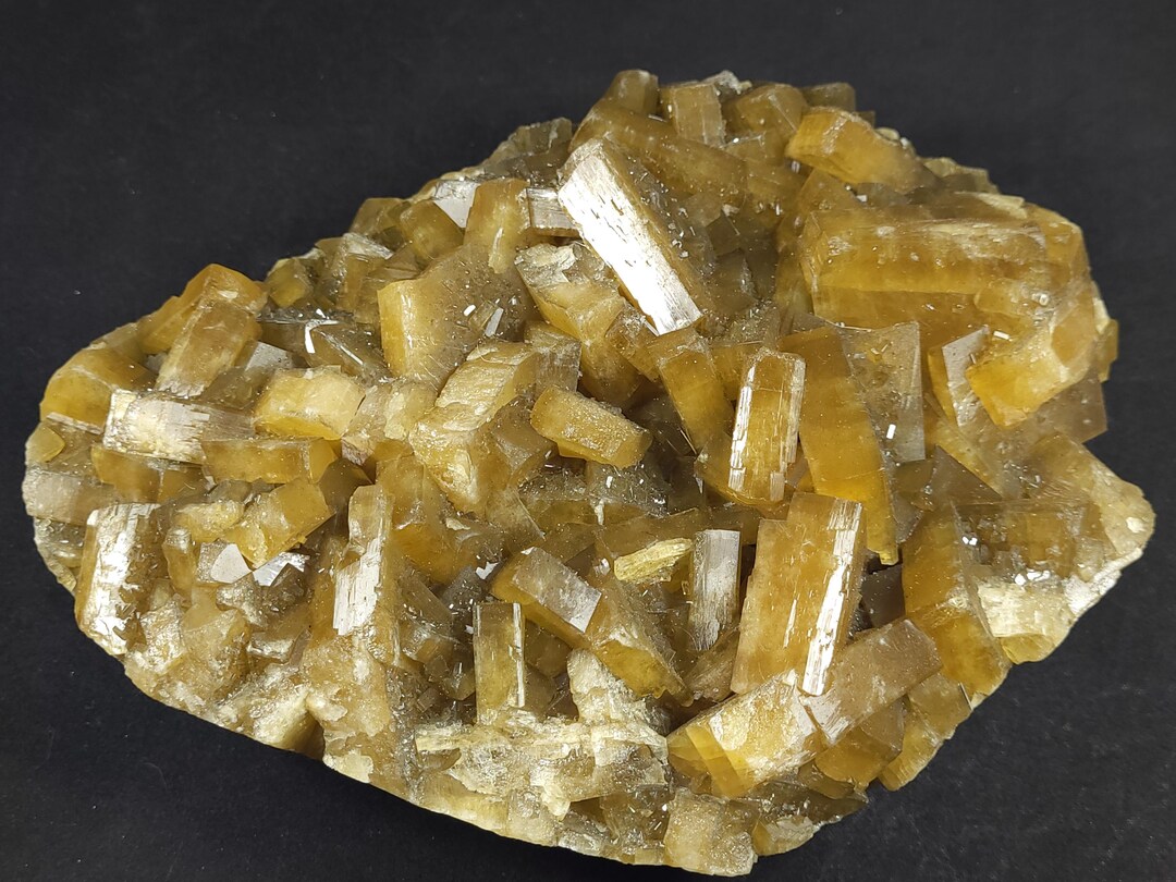 Bariate Big 5lbs+ Golden Yellow Barite Crystals on Fluorite Xiefang Mine ...