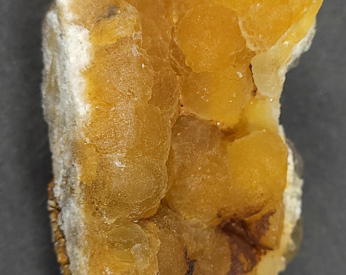 Gorgeous Botryoidal Golden Yellow Fluorite Crystals from Xinyang, Henan Prov., China Mineral Specimens Rocks
