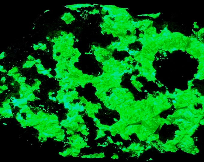 SW + LW UV Fluorescent + Daylight Purple Grape Willemite from Franklin, New Jersey Ultraviolet Rock Mineral