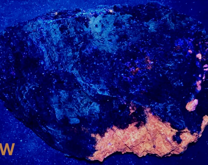 SW MW LW Uv Fluorescent + Phosphorescent -Crystalline Sphalerite Calcite Willemite + Covelite  - Sterling Hill Mine by Franklin Nj