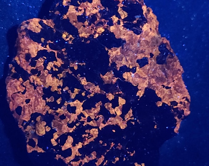 SW MW LW Uv Fluorescent + Phosphorescent -Crystalline Sphalerite & Calcite Sterling Hill Mine by Franklin Nj Rocks Minerals