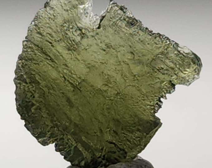 A++ Grade Beautiful Green Moldavite from Chlum Czech Republic Gems Minerals Crystals