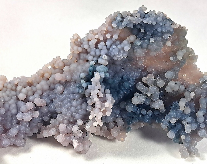 Top A++ Sparkly GRAPE AMETHYST CHALCEDONY Purple Blue & Pink Crystals Sulawesi Indonesia Mineral Specimen Purple Agate Quartz Rock Stone