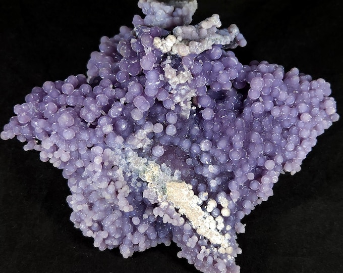 Big A++ Sparkly GRAPE AMETHYST Chalcedony Crystals Sulawesi Indonesia Mineral Specimen Purple Agate Quartz Rocks