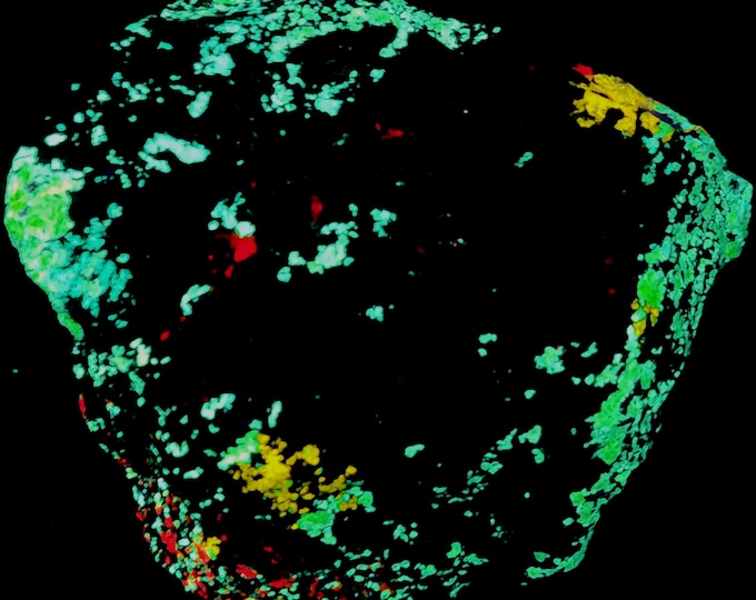 Huge 6.7 lbs Shortwave SW UV Fluorescent Esperite Willemite Hardystonite & Calcite Franklin Mine New Jersey Ultraviolet Minerals