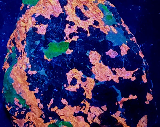 Big A++ 4.2lbs SW LW Uv Fluorescent + Very Phosphorescent - Sphalerite Willemite & Calcite - Sterling Hill Mine by Franklin Nj Minerals