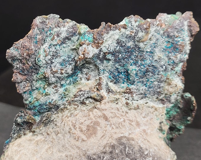 Sculptural Native Copper with Chrysocolla - Chimney Rock Quarry, Bound Brook, New Jersey Mineral Specimen