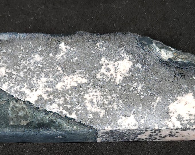 Polished Native Silver Slab with Silver Minerals from Cobalt, Ontario, Canada Mineral Specimen Rock Jewelry