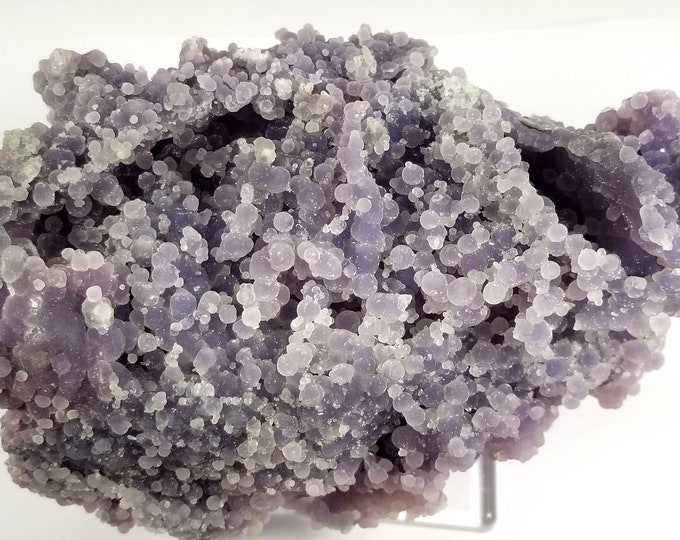 Large Super Sparkly GRAPE AMETHYST CHALCEDONY Crystal Sulawesi Indonesia Mineral Specimen Bubbly Botryoidal Purple Agate Quartz