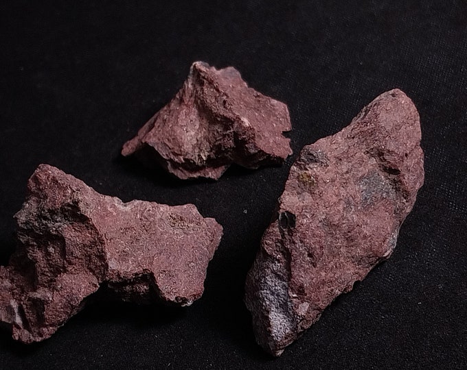 Lot of 3x Hancockite Epidote-Pb Rare Type Locality Daylight Mineral from Franklin Mine New Jersey
