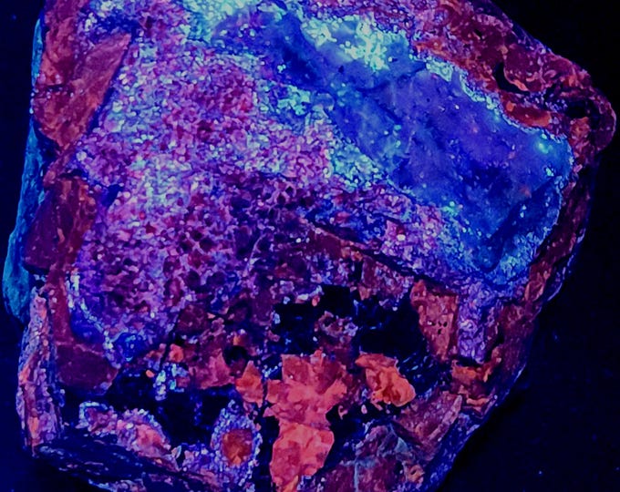 Choice Longwave LW Midwave MW Shortwave SW Uv Fluorescent Sphalerite & Calcite Franklin New Jersey Ultraviolet Minerals