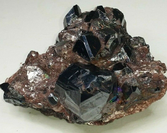 World Class A++ RUTILE w/ 22+ COMPLETE Crystals on Pyrophyllite Graves Mountain Georgia Mineral Display Specimen