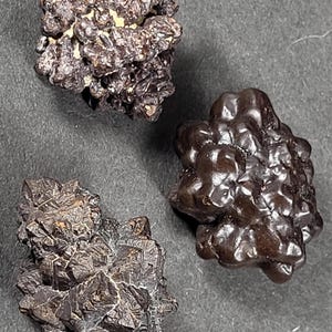 Lot of 3x A++ Prophecy Stones Hematite Limonite Pseudomorphs after Marcasite Crystals from the White Desert, Egypt Mineral Specimens