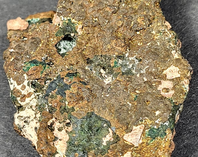 Rich Native Copper from Chimney Rock Quarry Bound Brook Bridgewater NJ USA Mineral Specimen Rock
