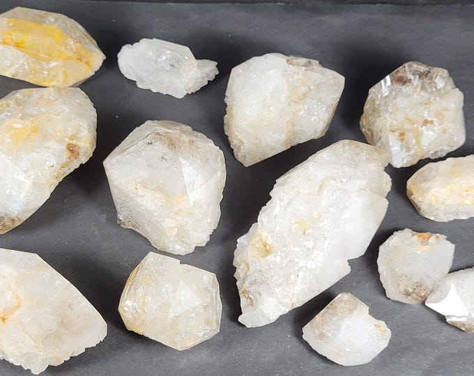 1.6lbs Lot of Herkimer Diamonds Quartz Crystals - Herkimer Mountain Diamond Mine Fonda, New York, USA Mineral Specimens Gems