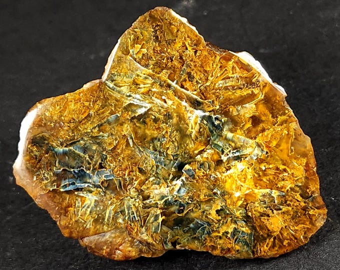 Big Rare A++ Polished Touchonite & Sagenite Agate - New Jersey Pietersite - Warren Twp, NJ - Jewelry Crystals Mineral Specimens