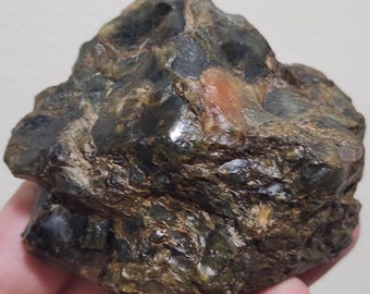 Touchonite A++ da 5,9 once, pietersite del New Jersey, rarissima, da Warren Twp, NJ. Ottimo pezzo da esposizione o grezzo lapidario.