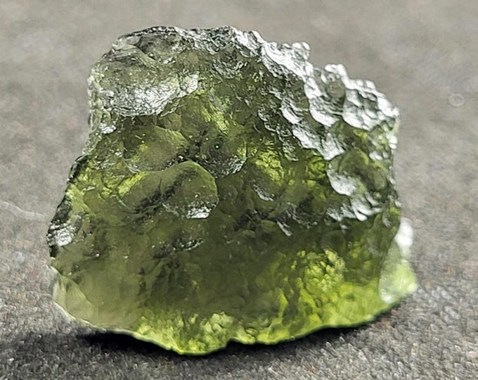 A++ Grade Beautiful Green Moldavite from Chlum Czech Republic Gems Minerals Crystals