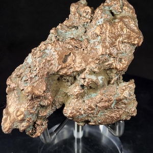 Beautiful Sculptural 8.9 ozs Native Copper Nugget from the Keweenaw Peninsula Michigan USA Mineral Specimens Rocks