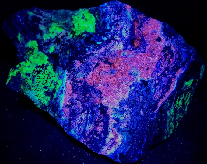 XXL 10.5lbs Multiwave Sw Lw Ultraviolet Fluorescent Grey Sphalerite & Willemite Franklin NJ UV Minerals