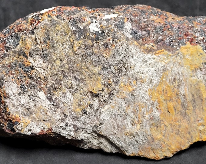 Big 6.7lbs Calcozincite, Zincite, Franklinite, SW + LW UV Fluorescent Willemite & Calcite Sterling Hill Mine by Franklin New Jersey Minerals